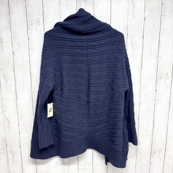 Max Studio Sweater Women Size Medium Collared Long Sleeve Cable Knit Cardigan - Picture 7 of 8